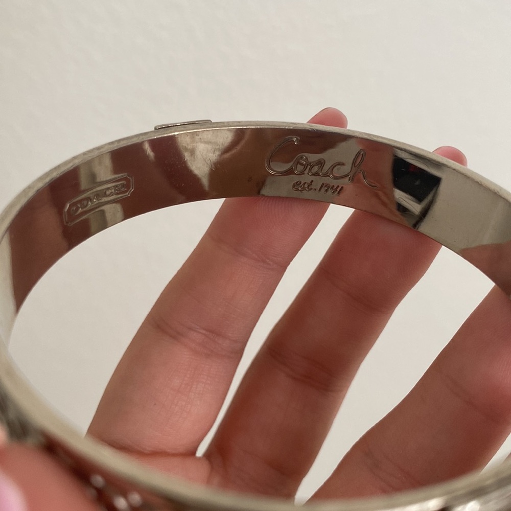 Silver Coach Bangle - image 2